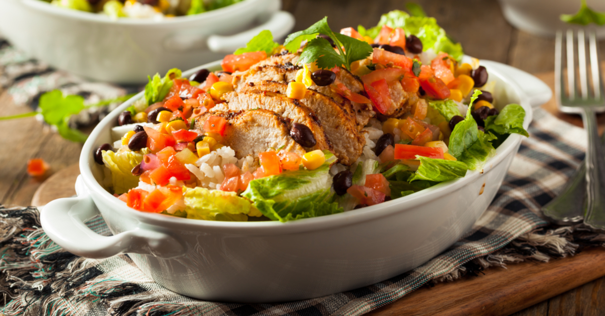 Chicken Fiesta Salad with Lime Cilantro Vinaigrette